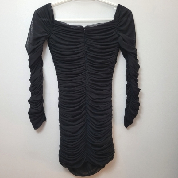 Aritzia Babaton Luxor Longsleeve Mesh Bodycon Mini Dress - Picture 12 of 15
